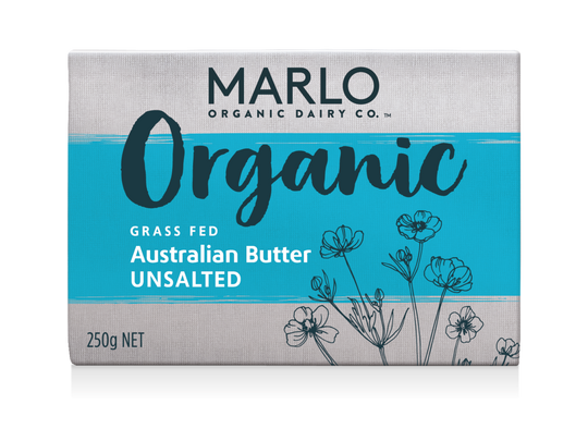 Marlo - Organic Butter - Unsalted 12 x 250g