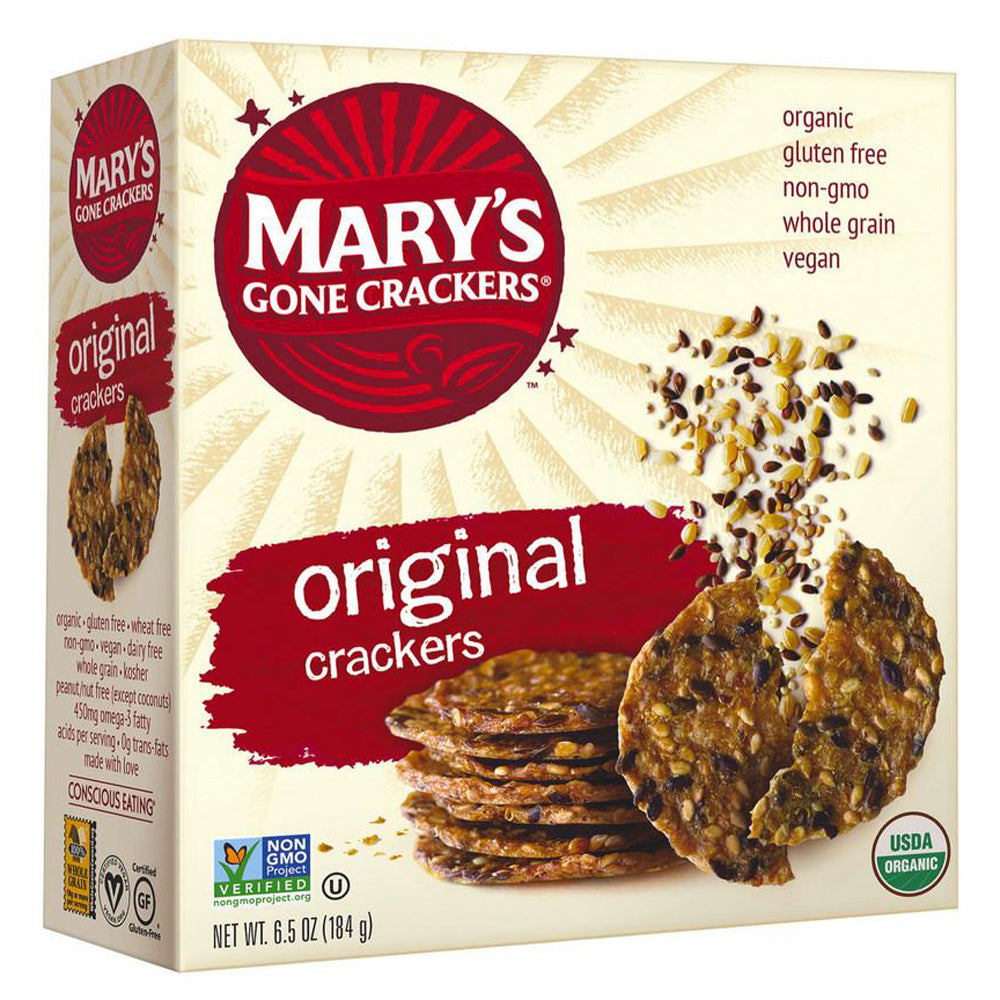 Mary's Gone Crackers - Organic Crackers - Original 6 x 184g