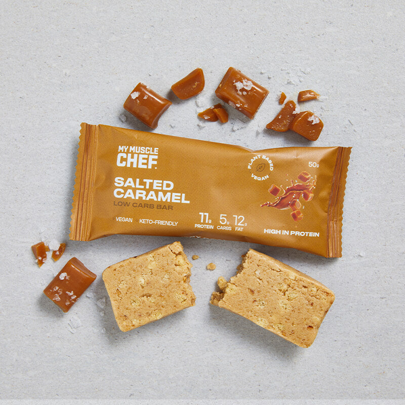 My Muscle Chef - Low Carb Bars - Salted Caramel 12 x 50g – Ding Oh Dong
