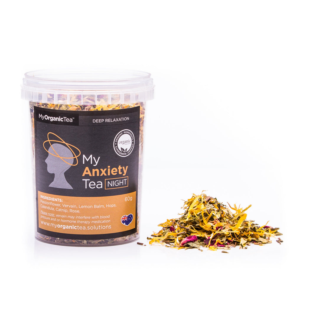 My Organic Tea - Organic Loose Leaf Tea - My Anxiety Tea NIGHT 4 x 30g