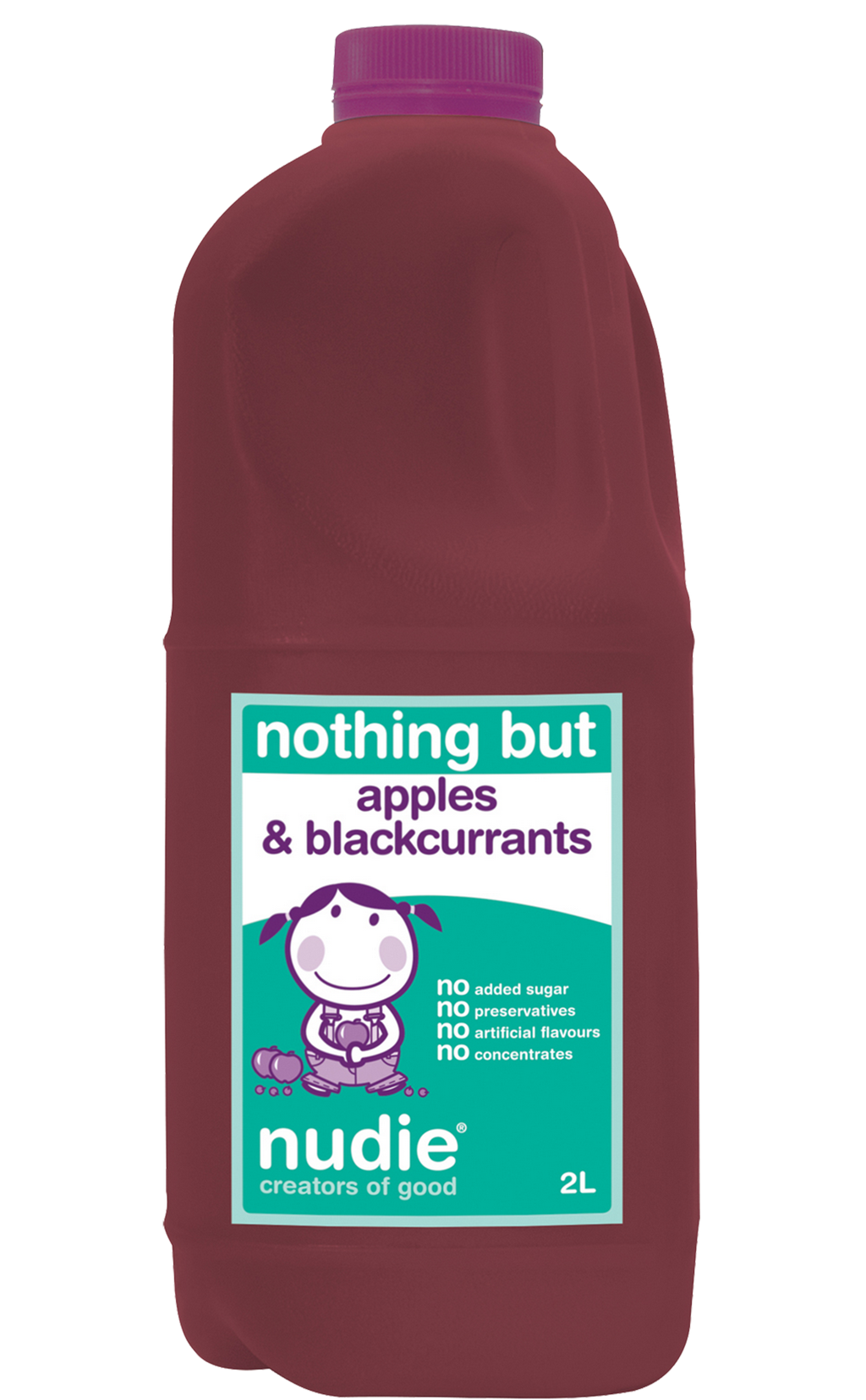 Nudie - Fresh Juice - Nothing But Apple Blackcurrant 6 x 2L