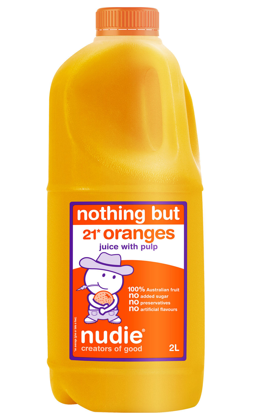 Nudie - Fresh Juice - Nothing But Orange 6 x 2L