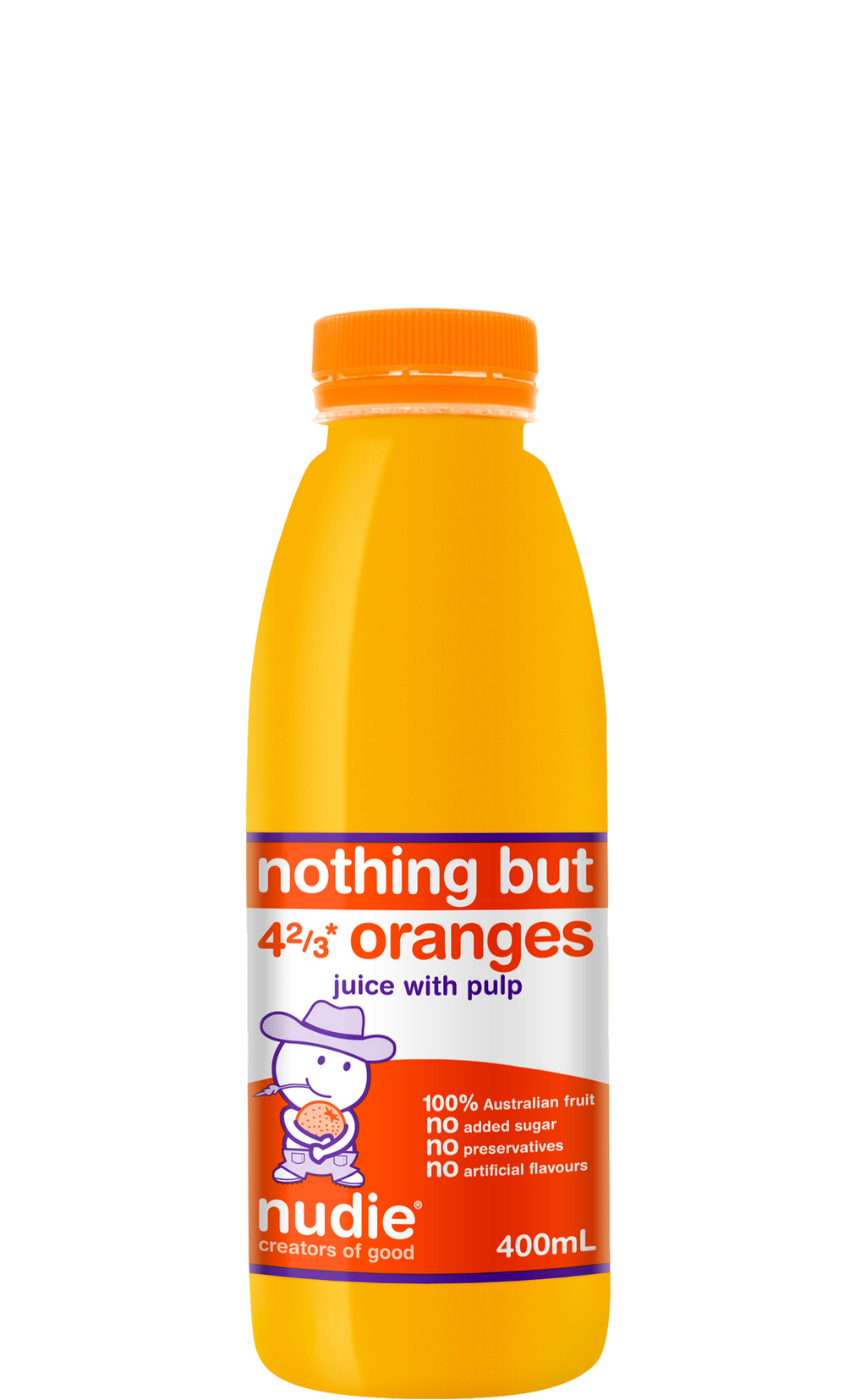Nudie - Fresh Juice - Nothing But Orange 6 x 400ml