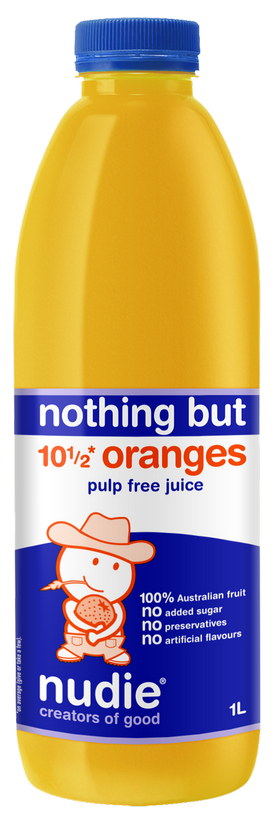 Nudie - Fresh Juice - Nothing But Orange Pulp Free 6 x 1L