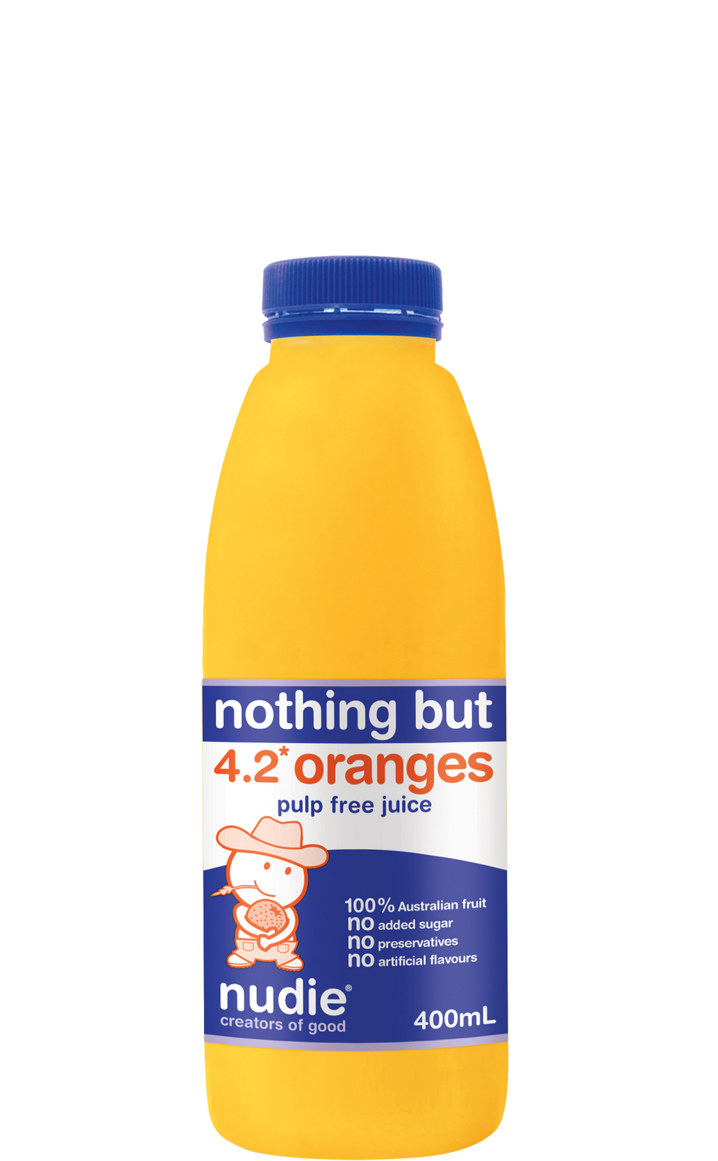 Nudie - Fresh Juice - Nothing But Orange Pulp Free 6 x 400ml