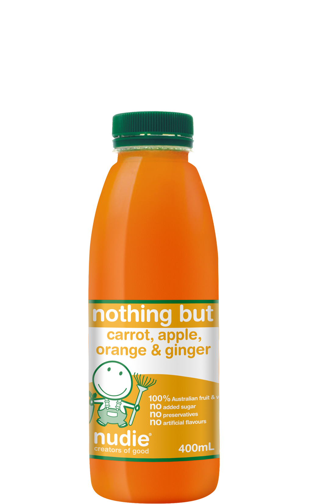 Nudie - Fresh Juice – Nothing But Carrot, Apple, Orange & Ginger 6 x 400ml