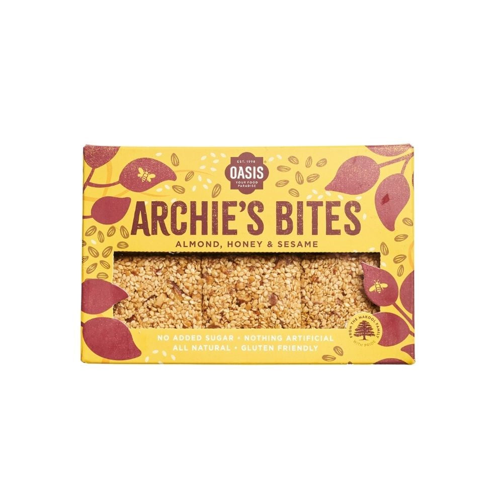 Oasis - Archie's Bites - Almond, Honey & Sesame Box 240g