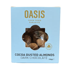 Load image into Gallery viewer, Oasis - Dark Chocolate - Cocoa Dusted Almonds Box 150g
