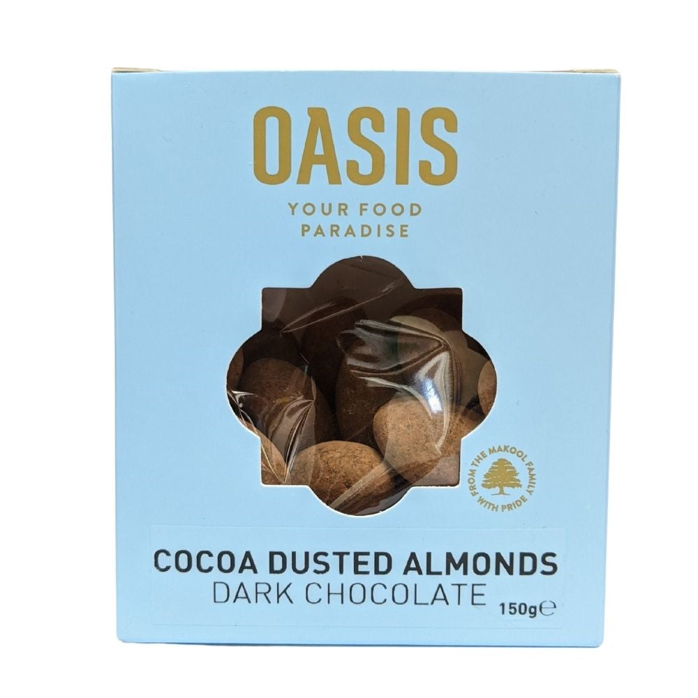 Oasis - Dark Chocolate - Cocoa Dusted Almonds Box 150g