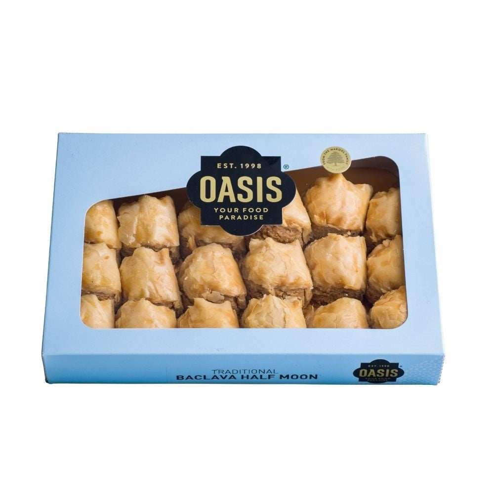 Oasis - Large Gift Box - Half Moons Baklava 16 x 25g