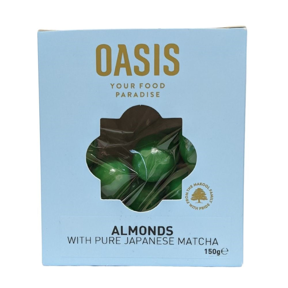 Oasis - Specialty Treats - Matcha Almonds Box 150g
