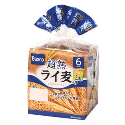 Pasco - Japanese Bread - Chojuku Raimugi (Rye Bread 6 Slice) - 6 x 374g