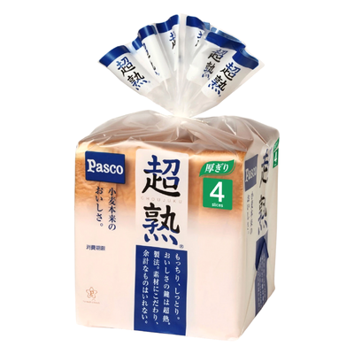 Pasco - Japanese Bread - Chojuku Shokupan (White Bread 6 Slice) - 2 x 374g