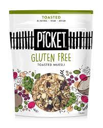 Picket - Gluten Free/ Vegan Toasted Muesli 6 x 350g