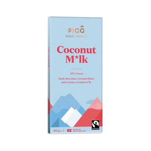 Pico - Organic Chocolate, Coconut Milk 10 x 80g