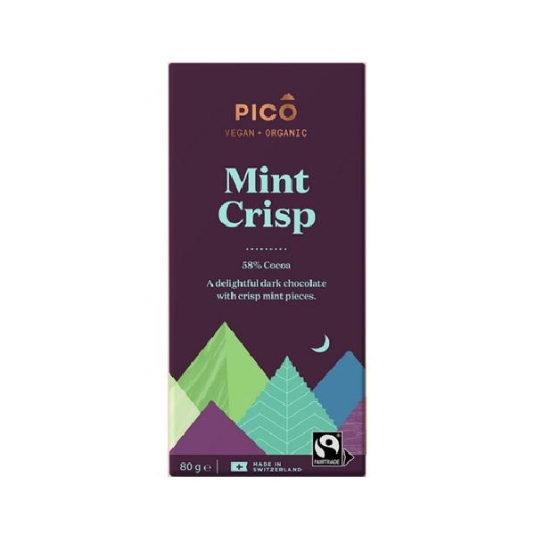 Pico - Organic Chocolate, Mint Crisp 10 x 80g