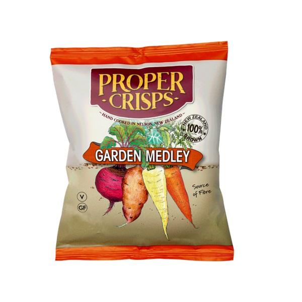 Proper Crisps - Garden Medley 12 x 100g