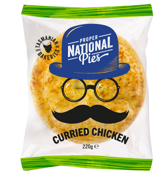 Proper National Pies - Frozen Pies - Curried Chicken 12 x 220g