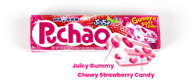 Puchao - Japanese Candy - Strawberry - 10 x 50g