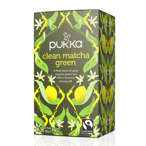Pukka - Organic Fairtrade Tea - Clean Matcha Green  4 x 20 Tea Bags
