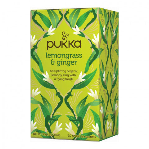 Pukka - Organic Fairtrade Tea - Lemongrass & Ginger   4 x 20 Tea Bags