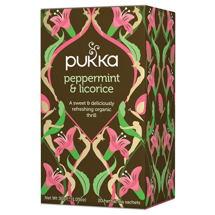 Pukka - Organic Fairtrade Tea - Peppermint & Licorice  4 x 20 Tea Bags