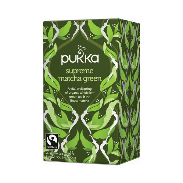 Pukka - Organic Fairtrade Tea - Supreme Matcha Green  4 x 20 Tea Bags