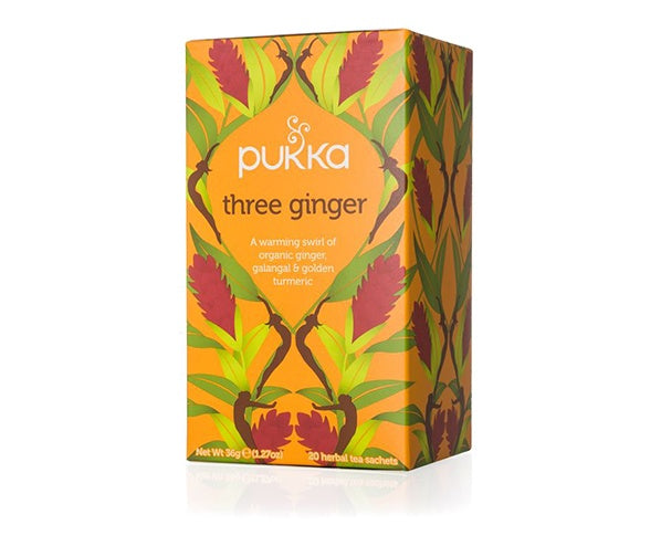 Pukka - Organic Fairtrade Tea - Three Ginger  4 x 20 Tea Bags