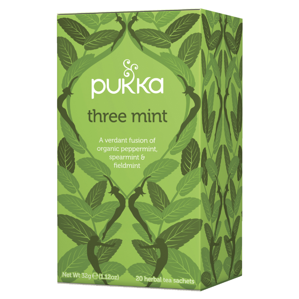 Pukka - Organic Fairtrade Tea - Three Mint  4 x 20 Tea Bags
