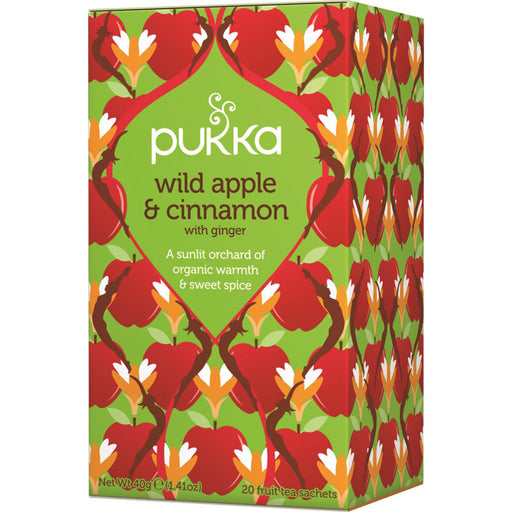 Pukka - Organic Fairtrade Tea - Wild Apple & Cinnamon  4 x 20 Tea Bags