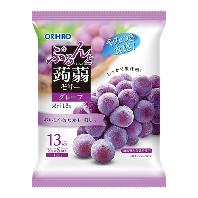 Orihiro Purunto - Japanese Jelly - Grape - 12 x 120g