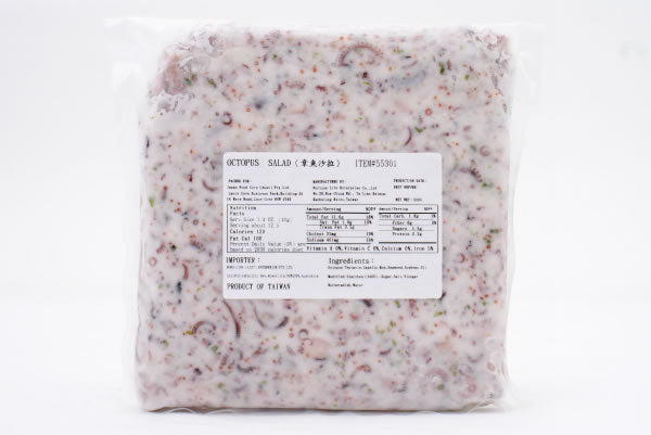RJ - Japanese Frozen Seafood - Octopus Salad - 2 x 500g