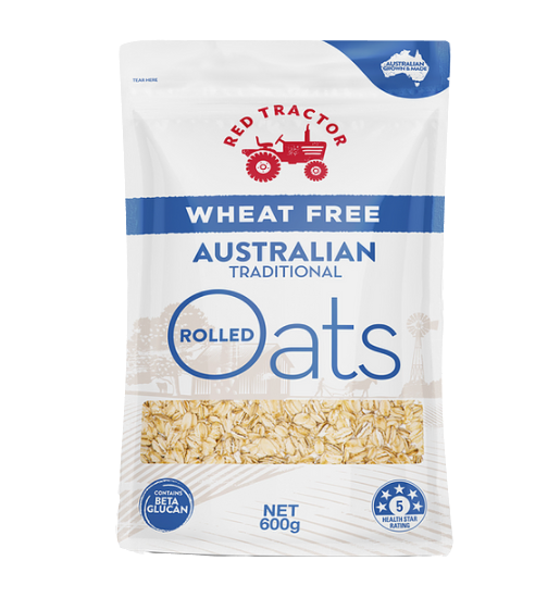 Red Tractor - Oats & Granola - Wheat Free Australian Traditional Oats 4 x 600g