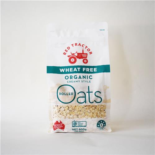 Red Tractor - Oats & Granola - Wheat Free Organic Rolled Oats 4 x 600g