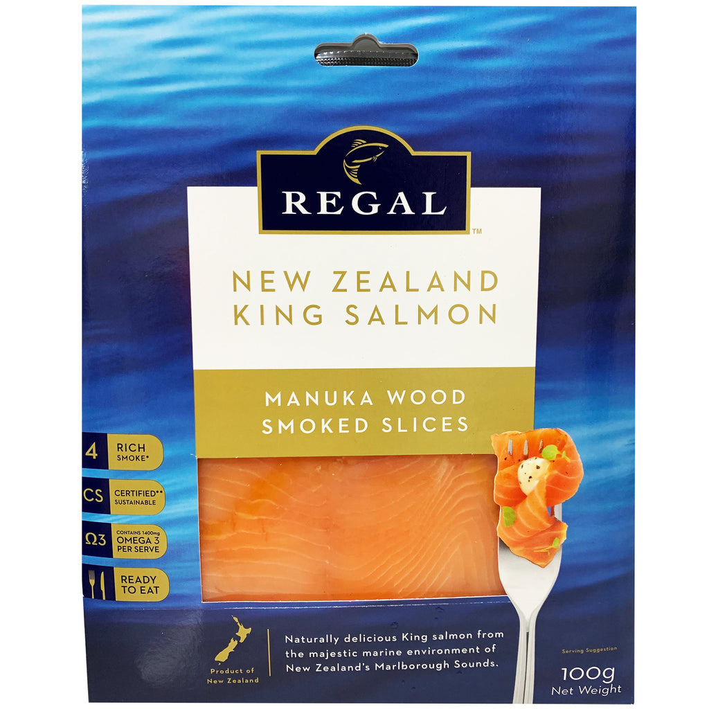 Regal - Manuka Smoked King Salmon - Slices 6 x 100g