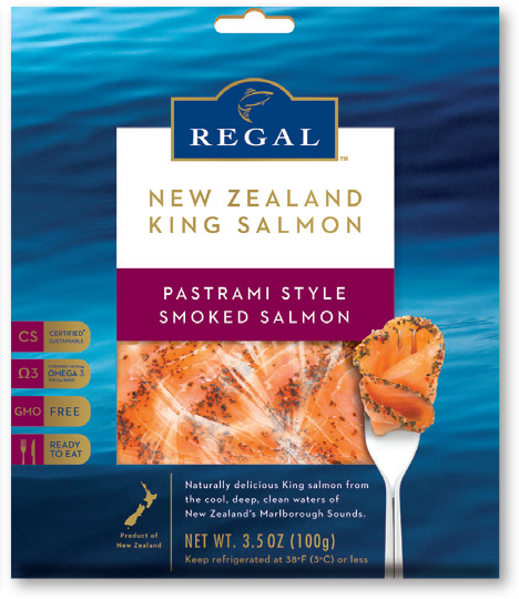 Regal - Smoked King Salmon - Pastrami Style 6 x 100g