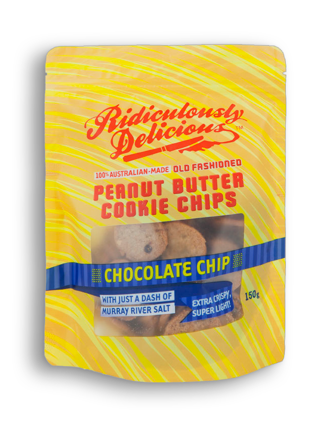 Ridiculously Delicious - Peanut Butter Cookie Chips Chocolate Chips 8 x 150g