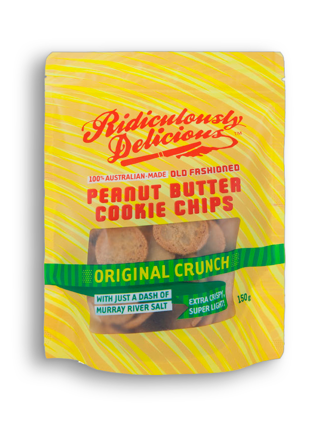 Ridiculously Delicious - Peanut Butter Cookie Chips Original Crunch 8 x 150g
