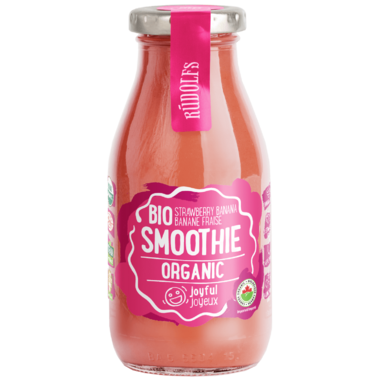 Rudolfs - Organic Smoothies - JOYFUL Strawberry/Banana (GF) 260ml 6 x 260ml