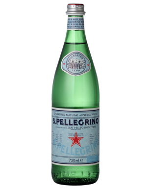 San Pellagrino - Sparkling Glass Bottle - Natural Mineral Water 12 x 750ml