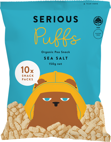Serious Food Co. - Multipack Pea Puffs - Sea Salt 6pk (5 x 15g)
