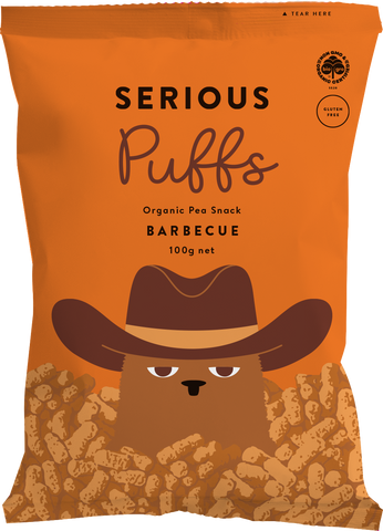 Serious Food Co. - Pea Puffs - Barbecue 12 x 100g