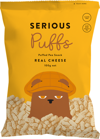 Serious Food Co. - Pea Puffs - Real Cheese 12 x 100g