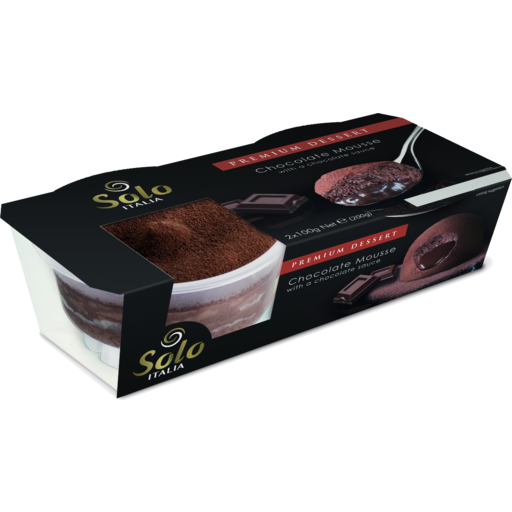 Solo Italia Desserts - Chocolate Mousse 8 x 160g