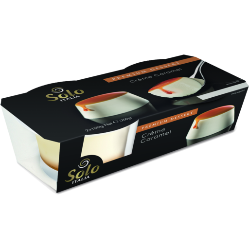 Solo Italia Desserts - Crème Caramel 8 x 160g