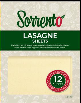 Sorrento - Fresh Pasta - Lasagna Sheets 9 x 375g