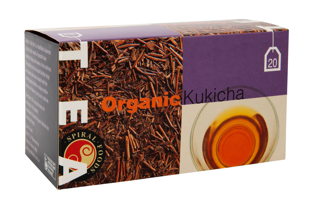 Spiral Food - Organic Tea Bags - Kukicha Bancha 12 x 40g