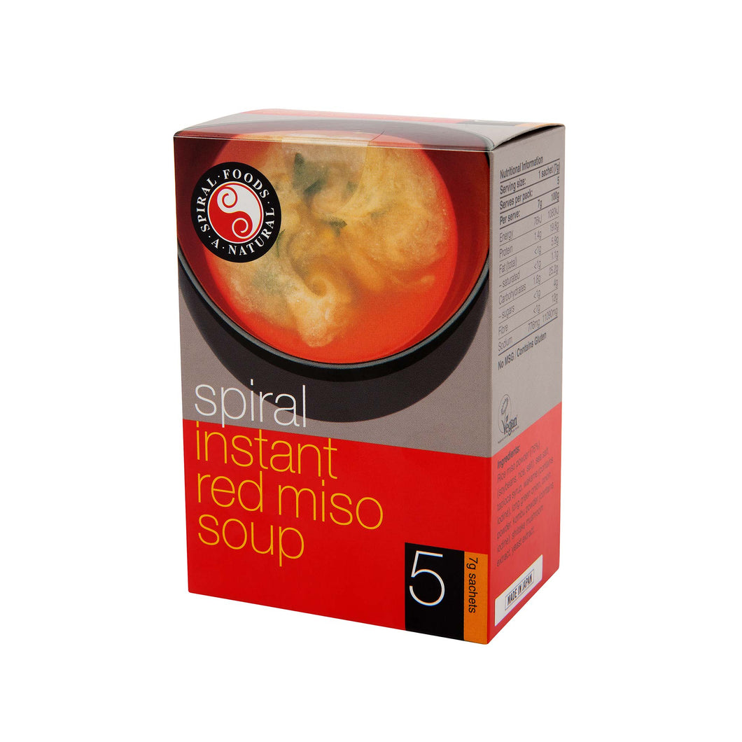 Spiral Food - Instant Miso Red 12 x (5 pack x 7g) 12 x 35g