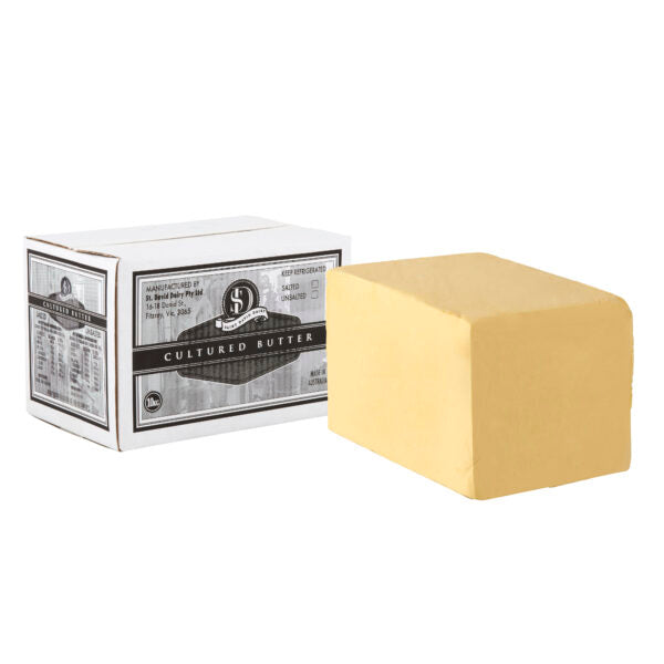 St David Unsalted Cultured Butter 10kg Block
