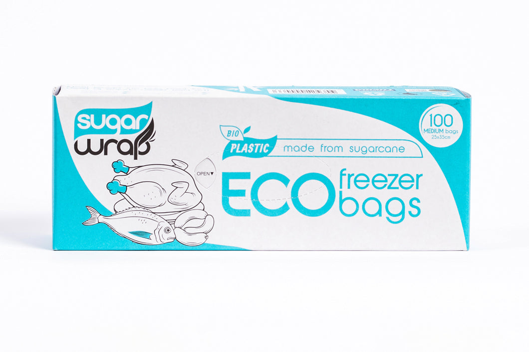 Sugar Wrap - Ecofriendly Plastic - Eco Freezer Bags Medium 20 x 100 bags